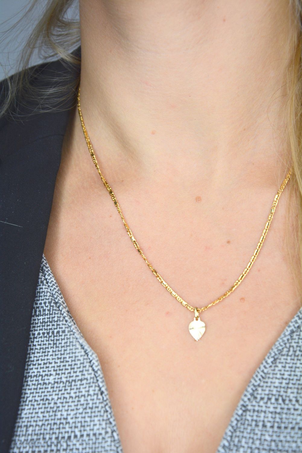 Złoty łańcuszek 585 o szerokości 2 mm z blaszką DIA-LAN-1235-585 2mm.jpg